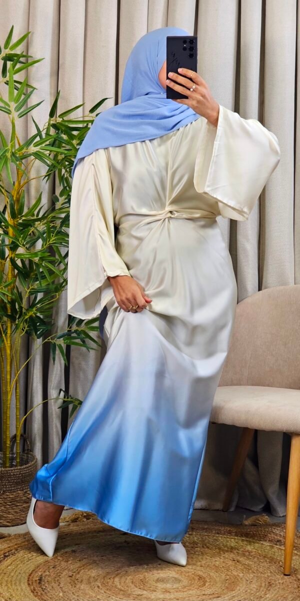 Robe longue bi-couleur