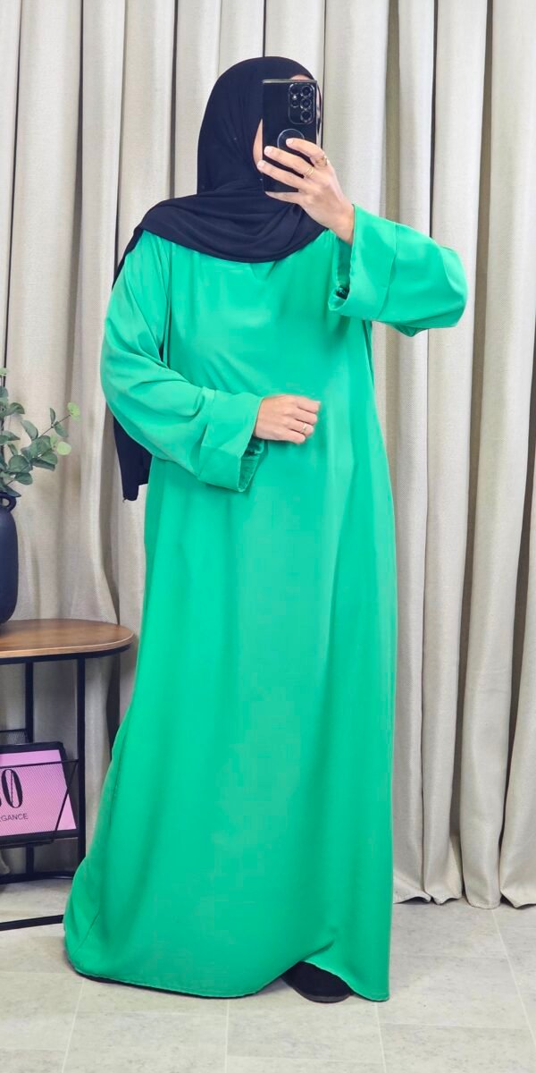 Abaya mastoura vert clair