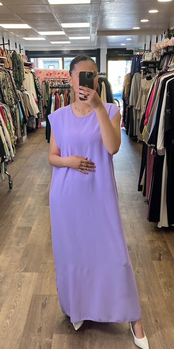 Sous robe soie de Médine lila