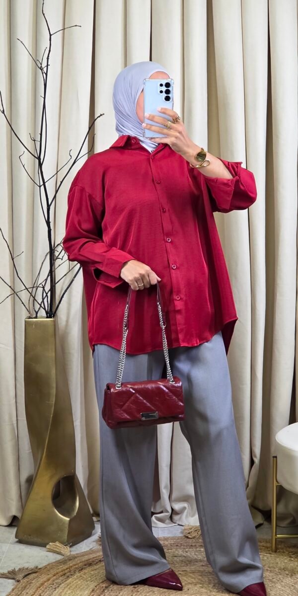 Chemisier bordeaux laure