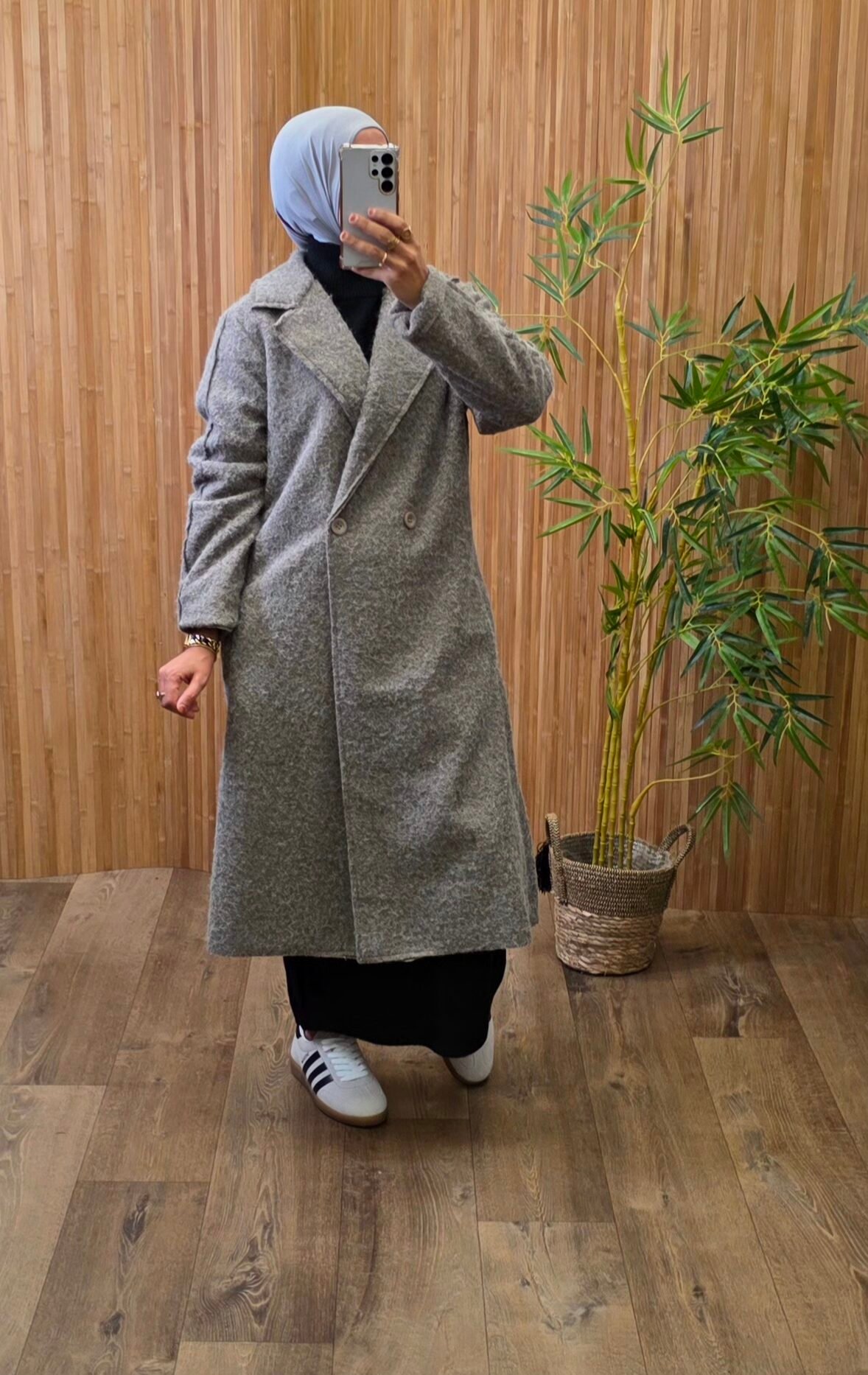 Manteau Aline taupe – Image 2