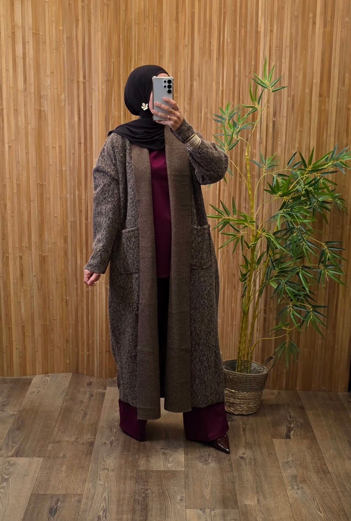 Manteau Nouara marron