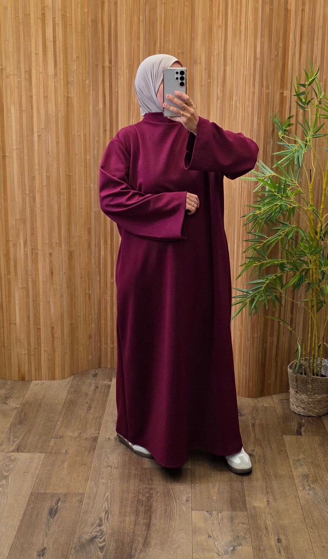 Robe Sajena bordeaux – Image 3