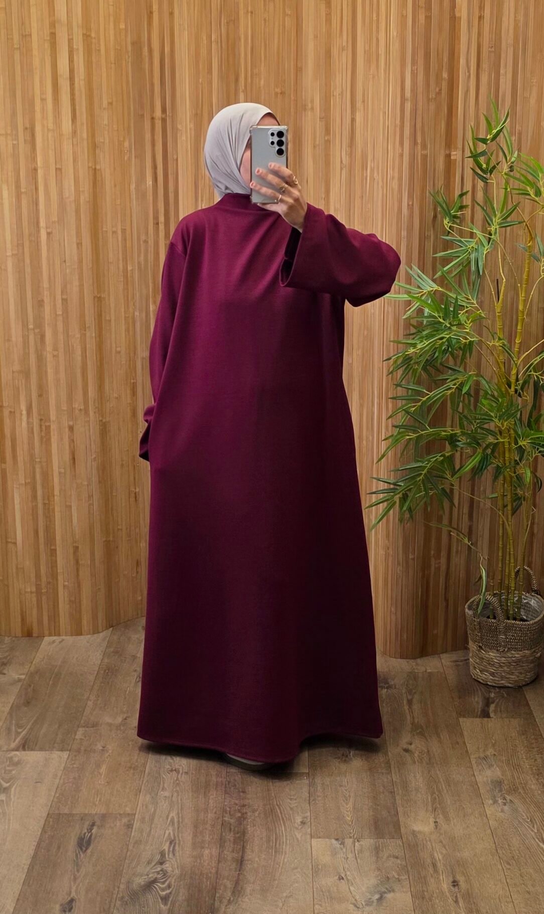 Robe Sajena bordeaux – Image 2