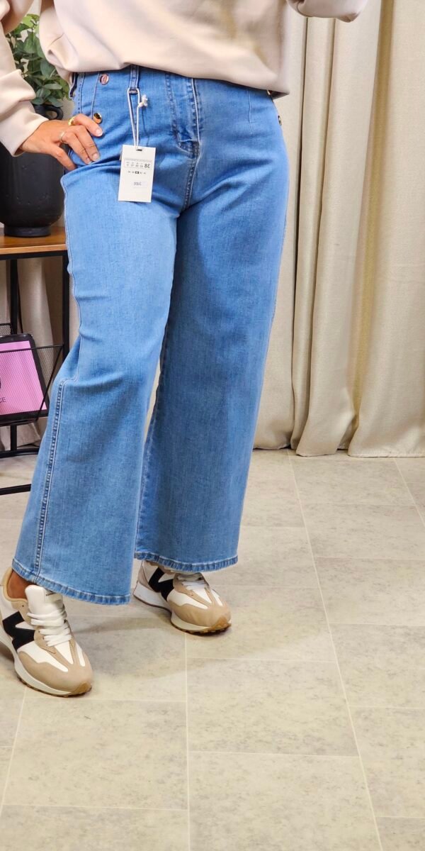 Jeans large bleu