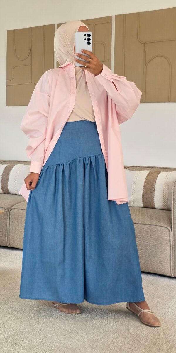 Jupe longue So bleu claire
