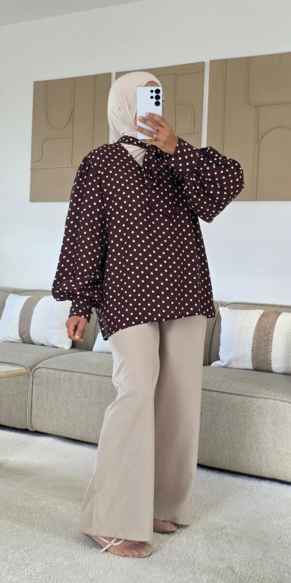 Blouse a pois choco