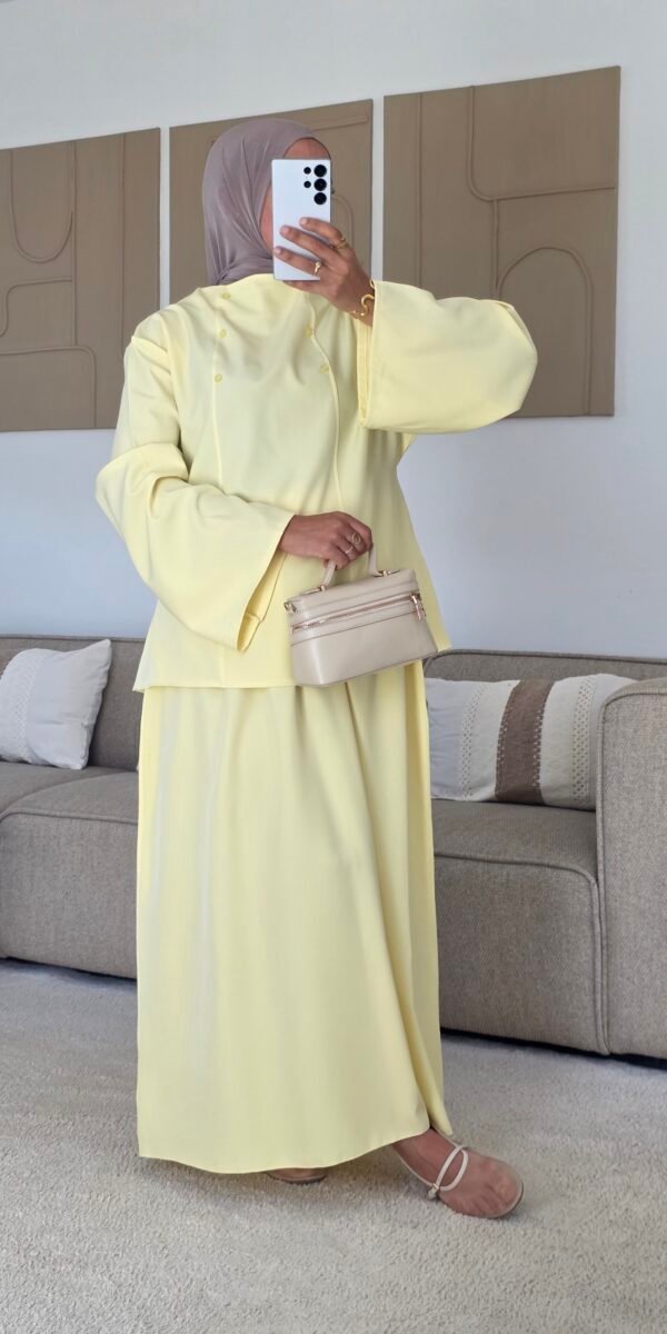 Ensemble jupe Tesnime jaune
