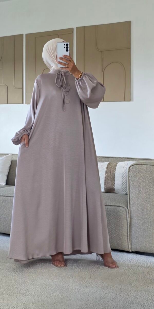 Robe longue Sisi taupe