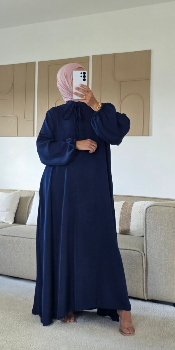 Robe longue Sisi bleu marine
