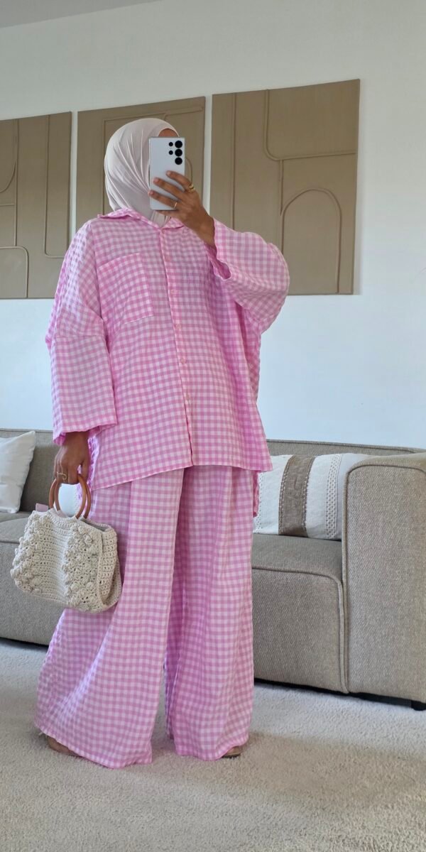 Ensemble vichy rose