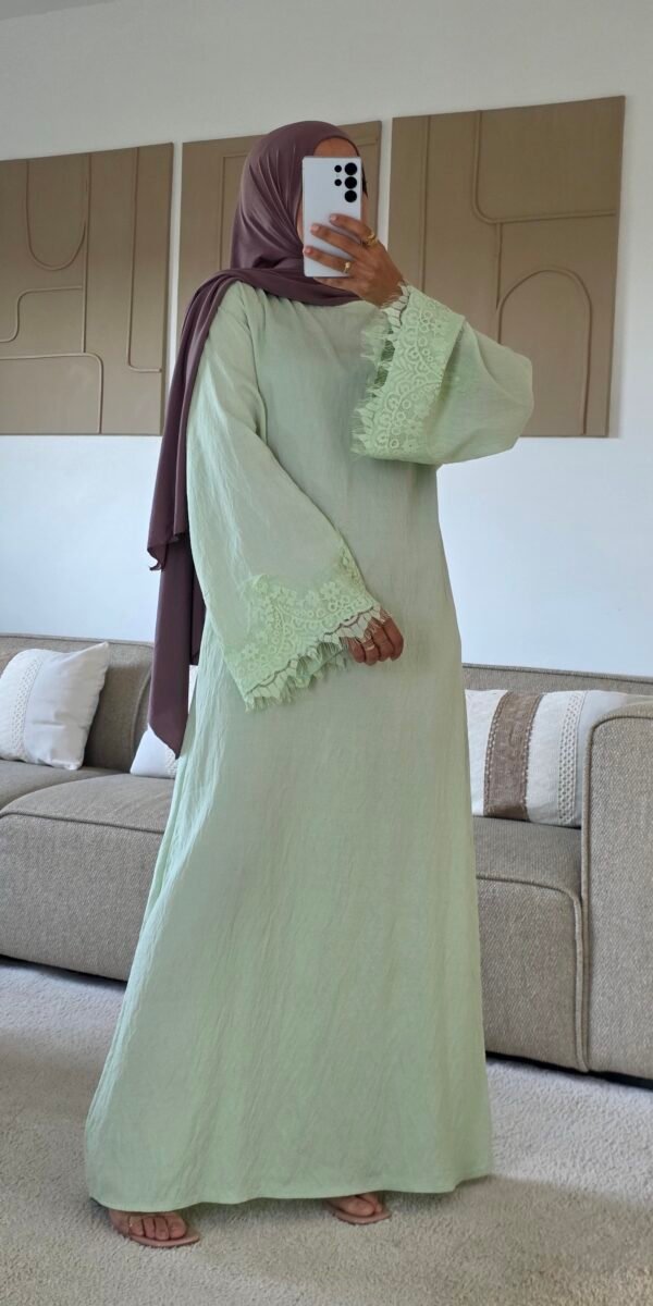 Robe dentelle Rima vert