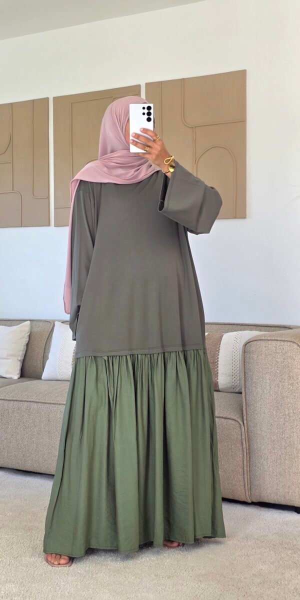 Robe longue Hayaki kaki