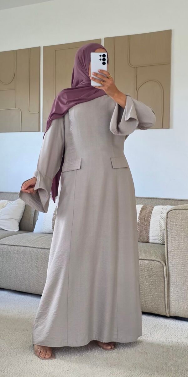 Robe longue Mina taupe