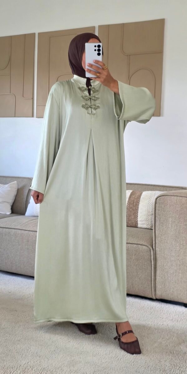 Robe longue Mao verte