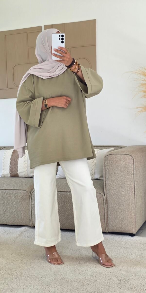 Jeans large Nursen creme