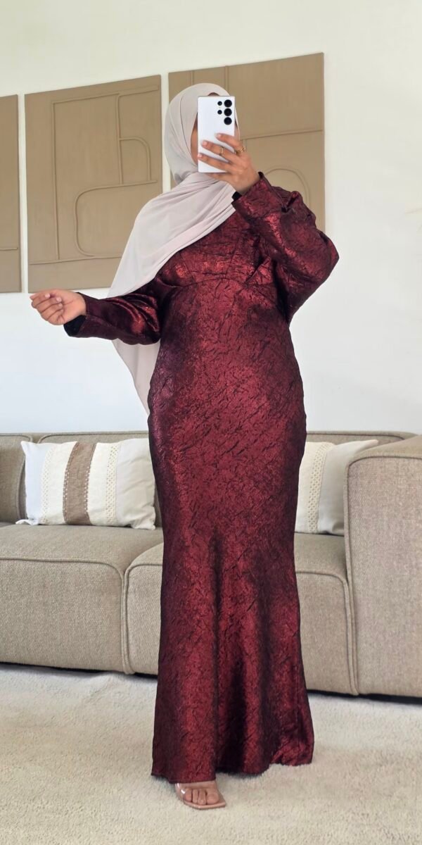 Robe longue inspi brocard