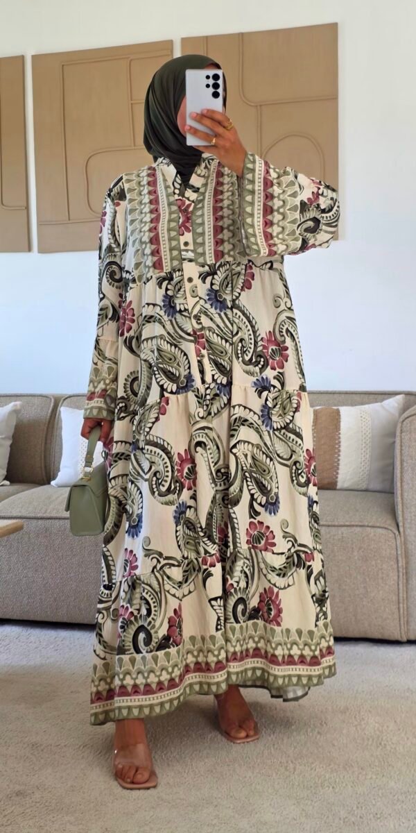 Robe longue Laliya vert
