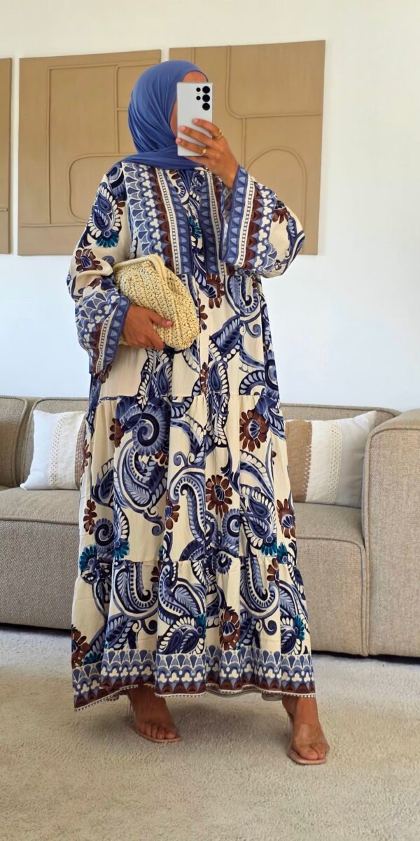 Robe longue Laliya bleue