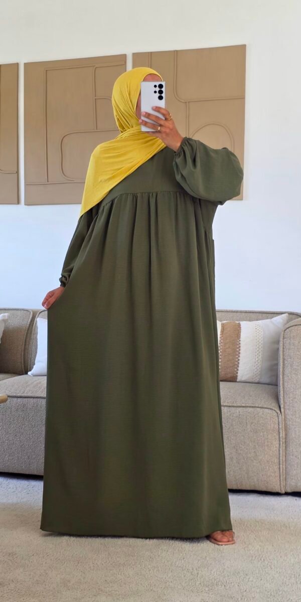 Abaya basic jazz kaki