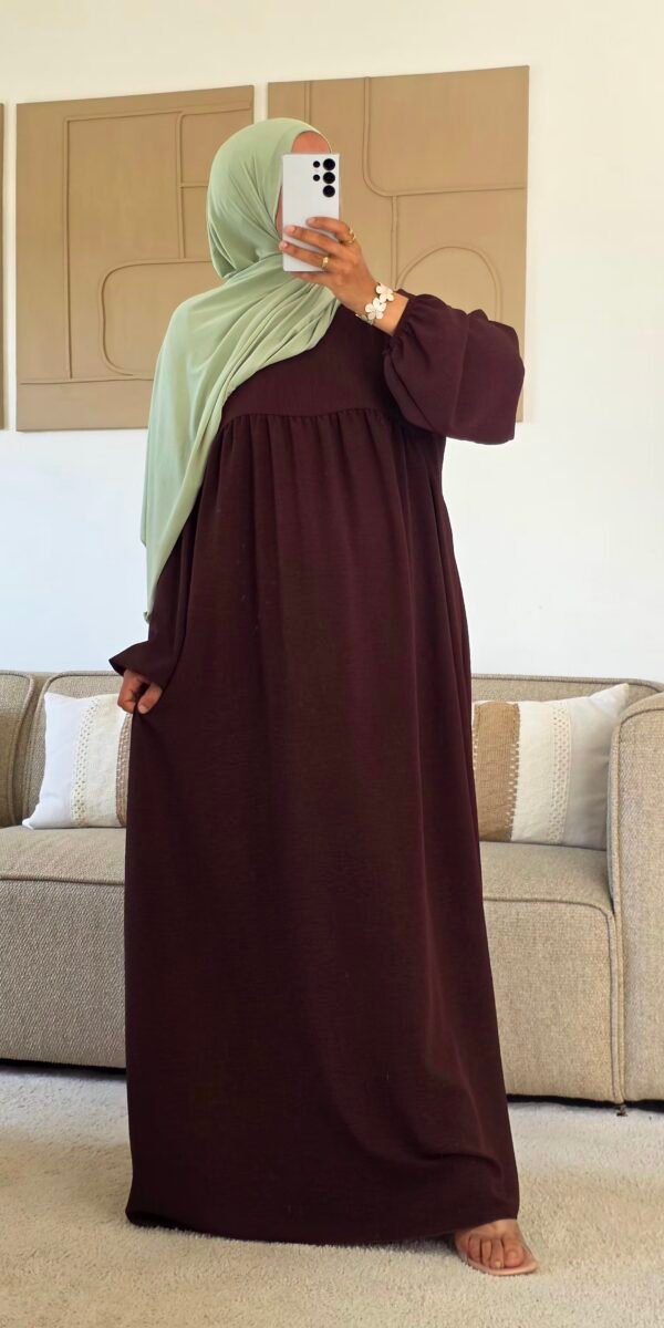 Abaya basic jazz choco