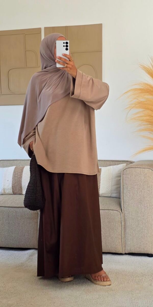 T-shirt oversize Mola taupe