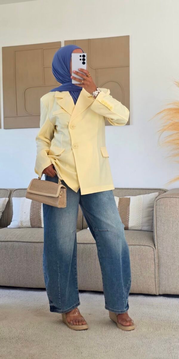 Blazer Lamina jaune