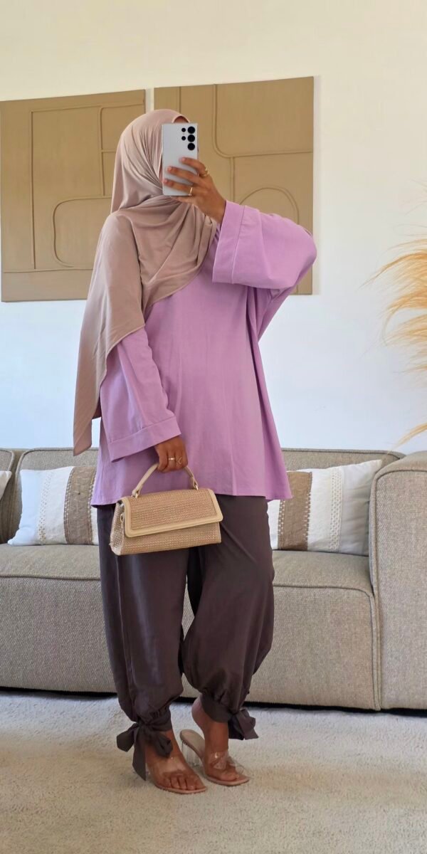 T-shirt oversize Wina lila