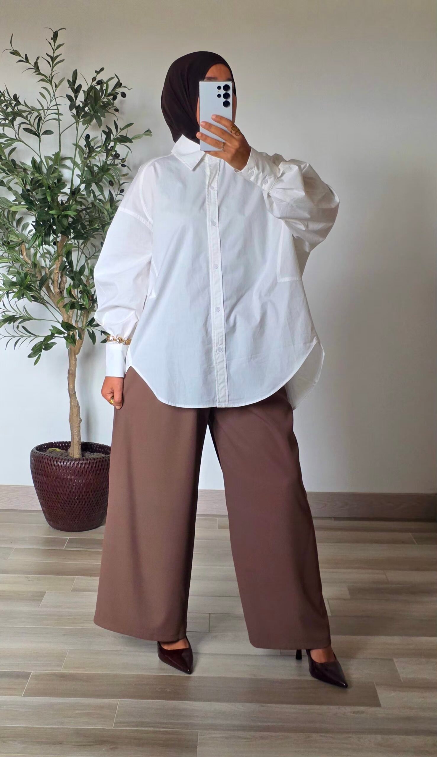 Chemise oversize blanche – Image 3