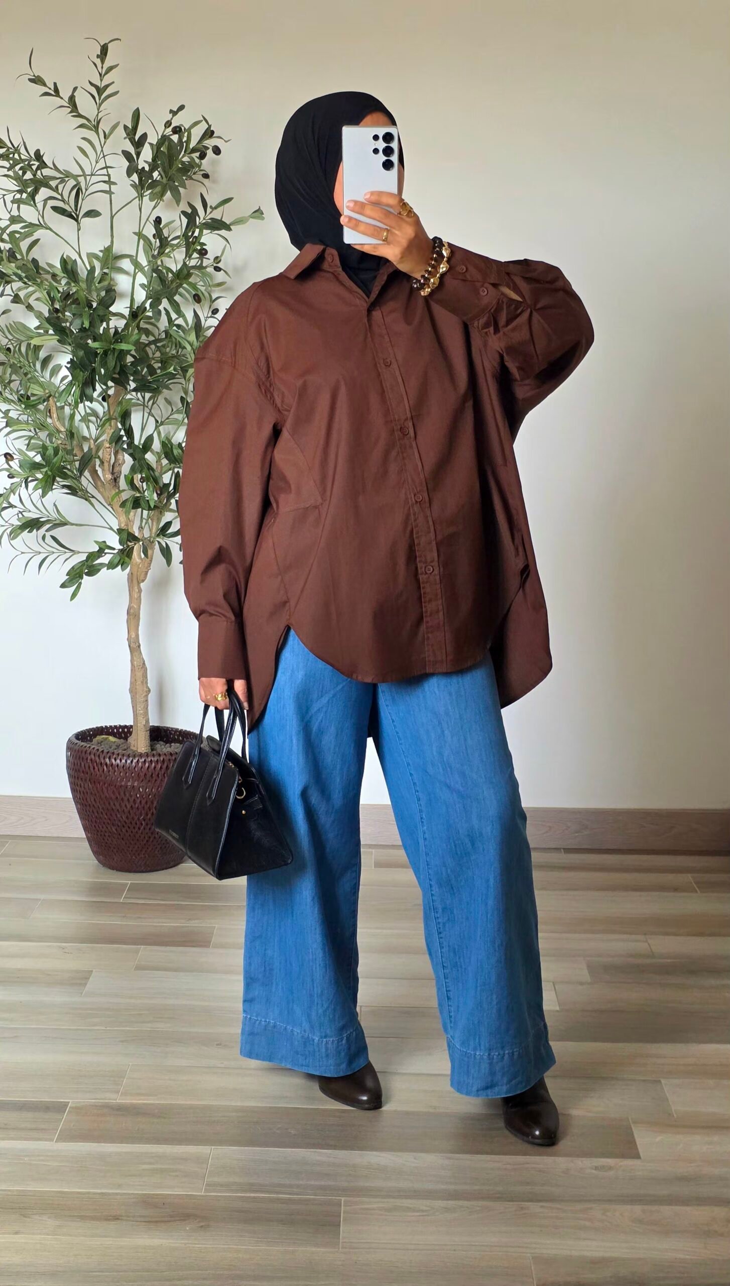 Chemise oversize choco – Image 2
